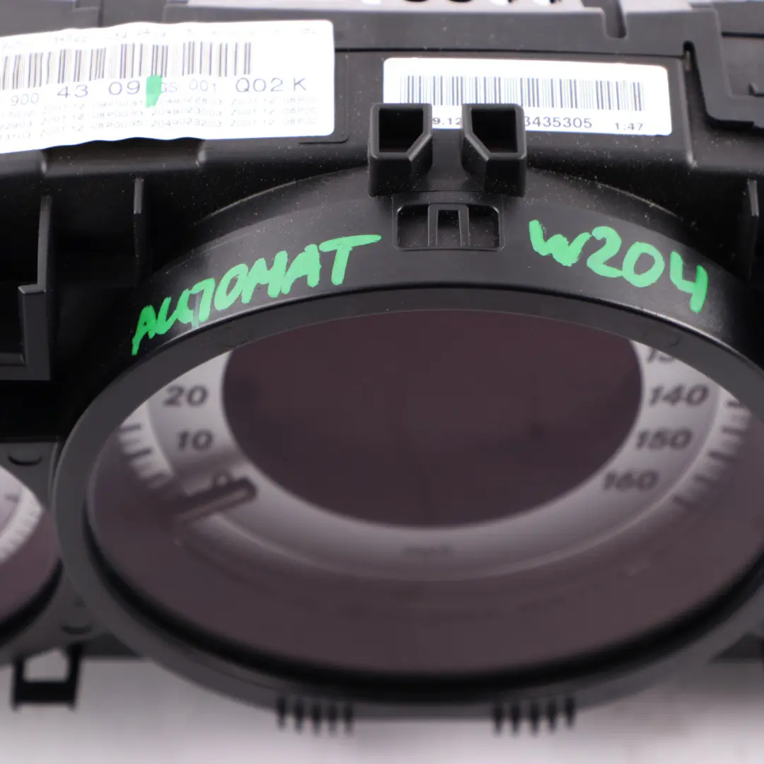 Mercedes W204 Petrol Instrument Cluster Speedo Clocks Automatic - SKU rhd-A2049004309 - Part number A2049004309