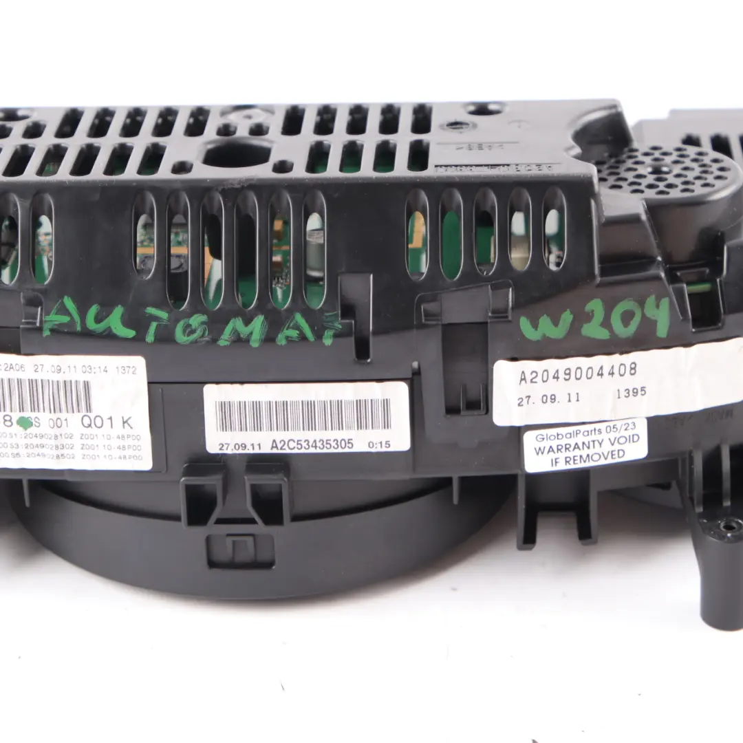 Instrument Cluster Speedo Clocks Automatic to Mercedes W204 Diesel with Part number A2049004408 Mercedes W204 Diesel Instrument Cluster Speedo Clocks Automatic - SKU rhd-A2049004408 - Part number A2049004408