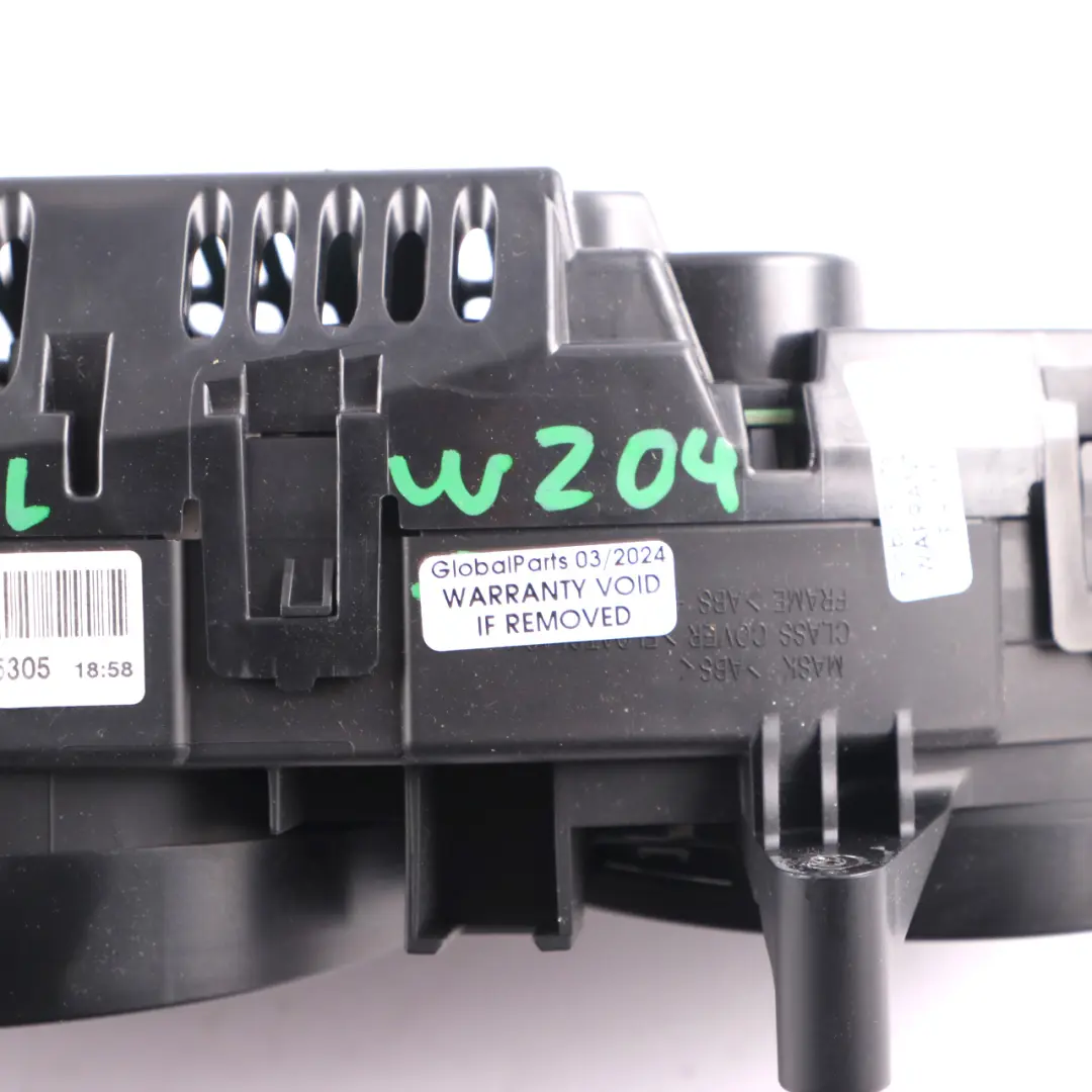 Mercedes W204 Diesel Instrument Cluster Speedo Clocks MANUAL - SKU rhd-A2049004809-1 - Part number A2049004809