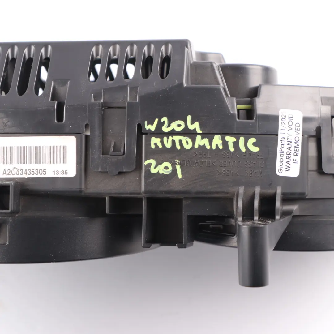 Mercedes W204 Diesel Instrument Cluster Speedo Clocks Automatic - SKU rhd-A2049004809 - Part number A2049004809