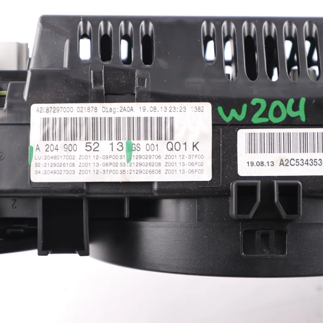 Mercedes W204 Petrol Instrument Cluster Speedo Clocks Automatic - SKU rhd-A2049005213 - Part number A2049005213