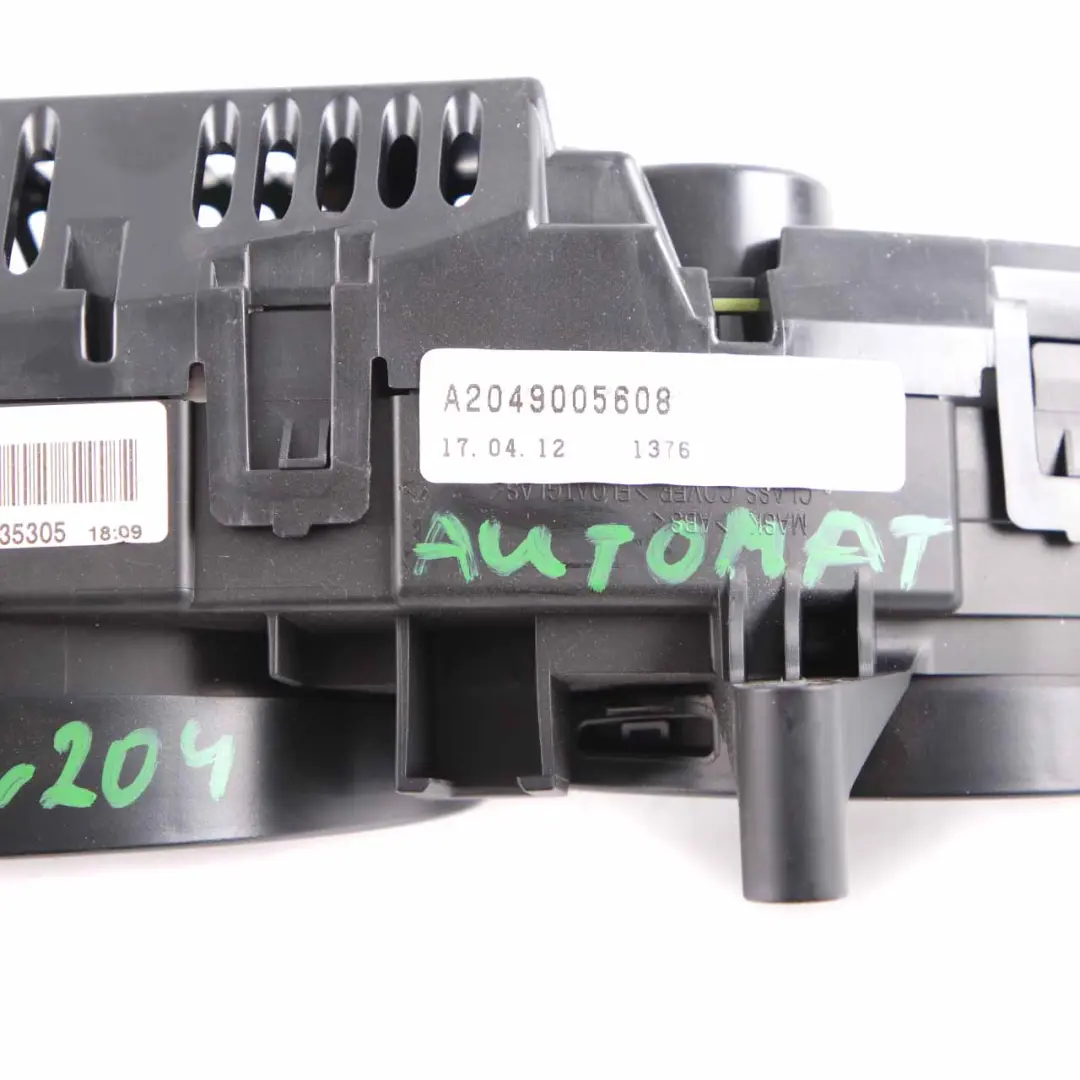 Mercedes W204 C63 AMG Instrument Cluster Speedo Clocks Automatic - SKU rhd-A2049005608 - Part number A2049005608