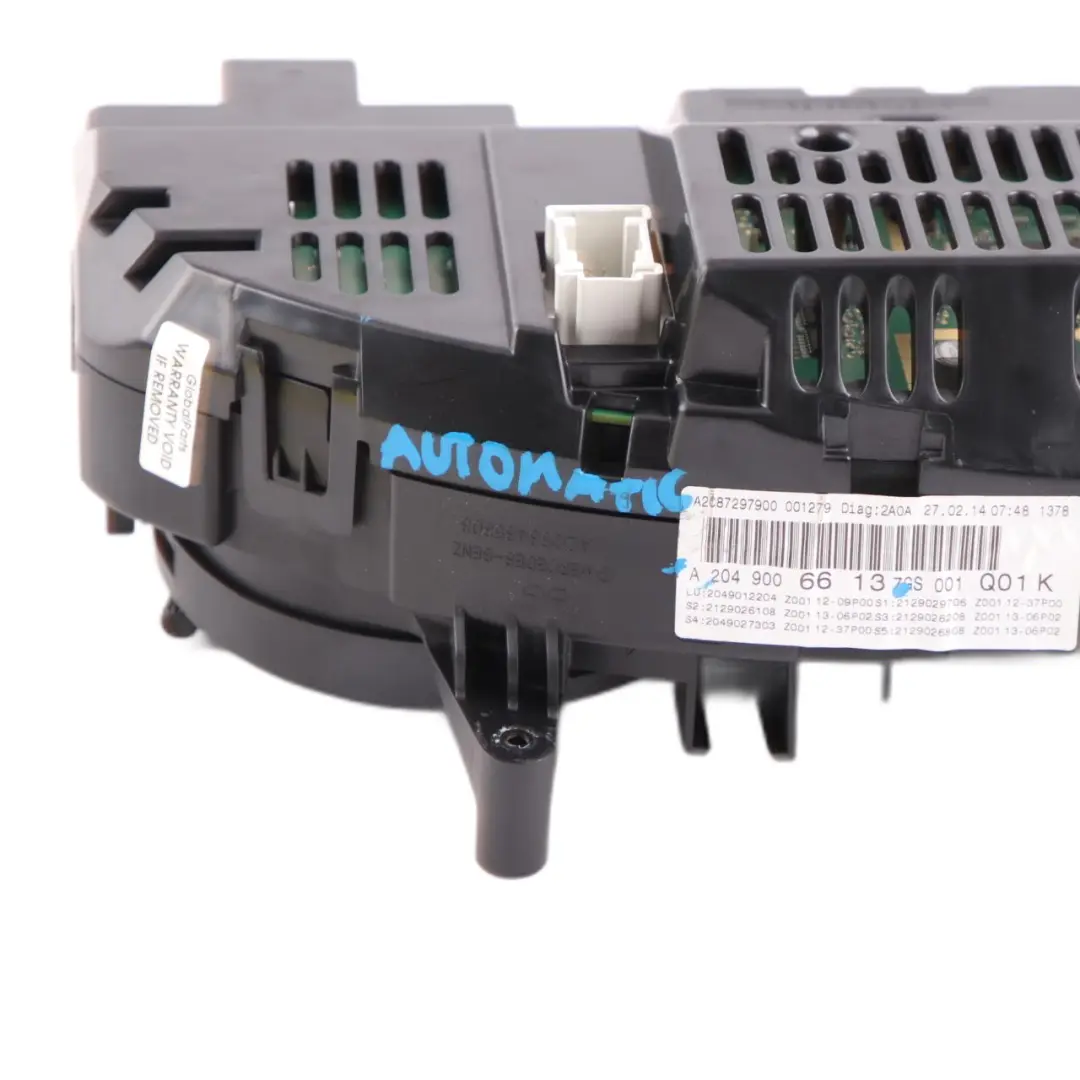  Instrument Cluster Mercedes W204 C63 AMG Speedo Clocks Automatic - SKU rhd-A2049006613 - Part number A2049006613