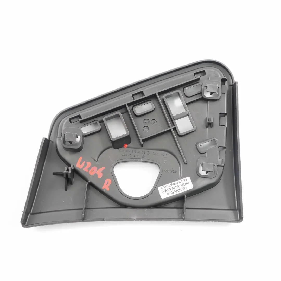 Lumbar Support Carrier Cover Front Right O/S to Mercedes W204 with Part number A2049190002 Mercedes W204 Lumbar Support Carrier Cover Front Right O/S - SKU A2049190002 - Part number A2049190002