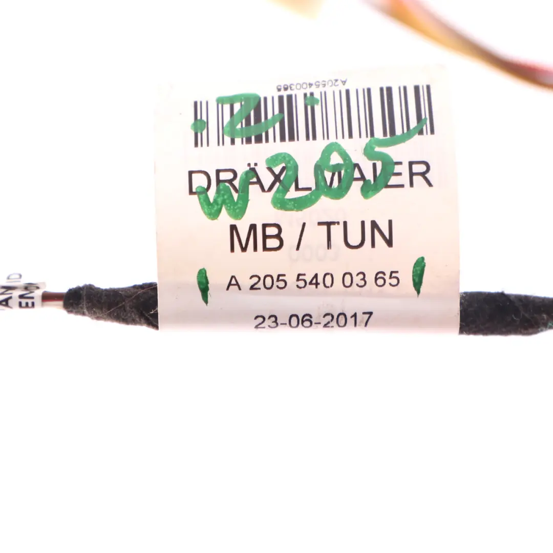 Interior Light Cable Front Left N/S Lamp Wiring to Mercedes W205 C253 with Part number A2055400365 Mercedes W205 C253 Interior Light Cable Front Left N/S Lamp Wiring - SKU rhd-A2055400365 - Part number A2055400365