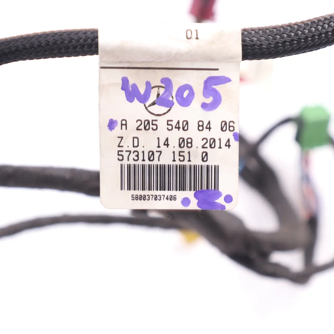 Door Wiring Front Left Right N/O/S Cable Harness to Mercedes W205 with Part number A2055408406 Mercedes W205 Door Wiring Front Left Right N/O/S Cable Harness - SKU rhd-A2055408406 - Part number A2055408406
