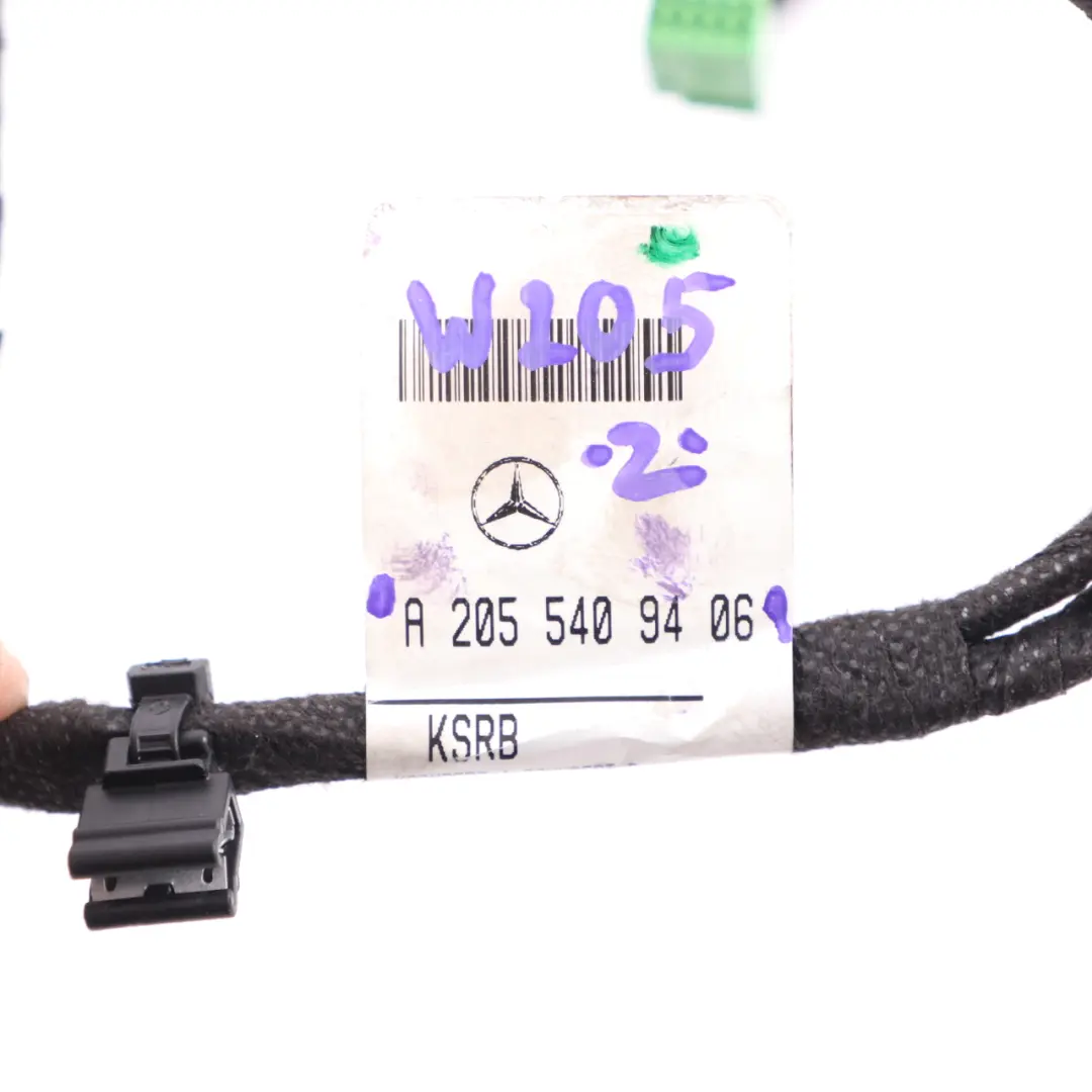 Door Wiring Mercedes W205 Rear Door Left N/S Wiring Harness Loom to with Part number A2055409406 Door Wiring Mercedes W205 Rear Door Left N/S Wiring Harness Loom - SKU rhd-A2055409406 - Part number A2055409406