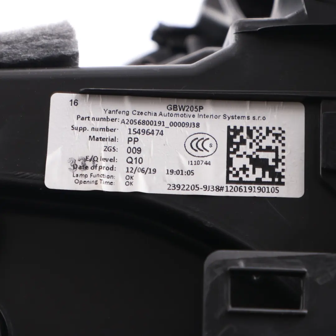 Glove Box Storage Compartment Glovebox Black to Mercedes W205 with Part number A2056800198 Mercedes W205 Glove Box Storage Compartment Glovebox Black - SKU rhd-A2056800198 - Part number A2056800198