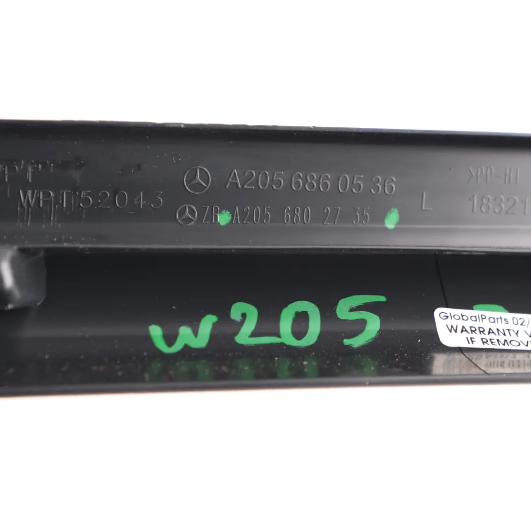 Door Sill Front Left N/S Trim Entrance Cover Panel to Mercedes W246 with Part number A2056802735 Mercedes W246 Door Sill Front Left N/S Trim Entrance Cover Panel - SKU rhd-A2056802735 - Part number A2056802735