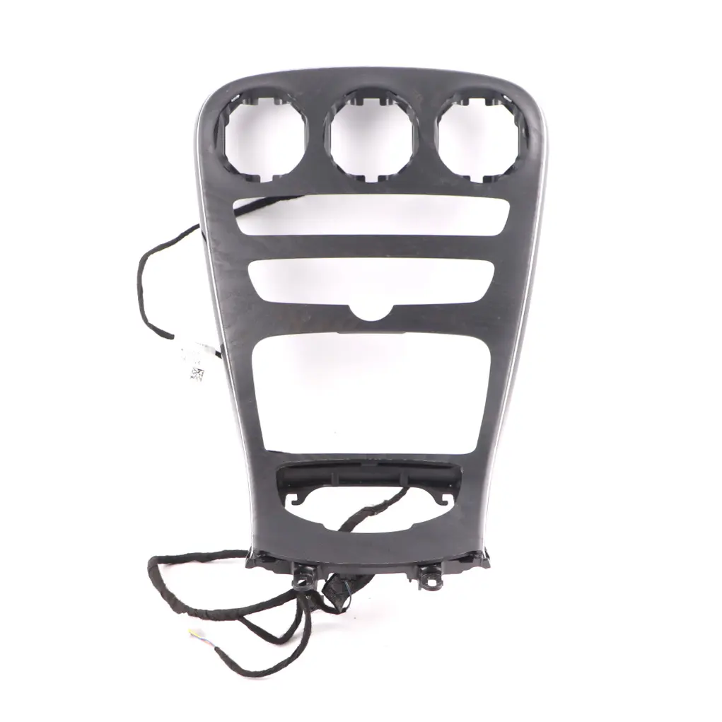 Mercedes W205 Centre Console Panel Trim Cover Black Ash Wood - SKU rhd-A2056809504-3 - Part number A2056809504