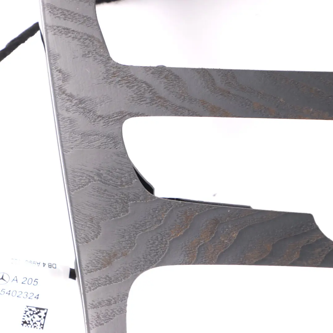 Mercedes W205 Centre Console Panel Trim Cover Black Ash Wood - SKU rhd-A2056809504-3 - Part number A2056809504