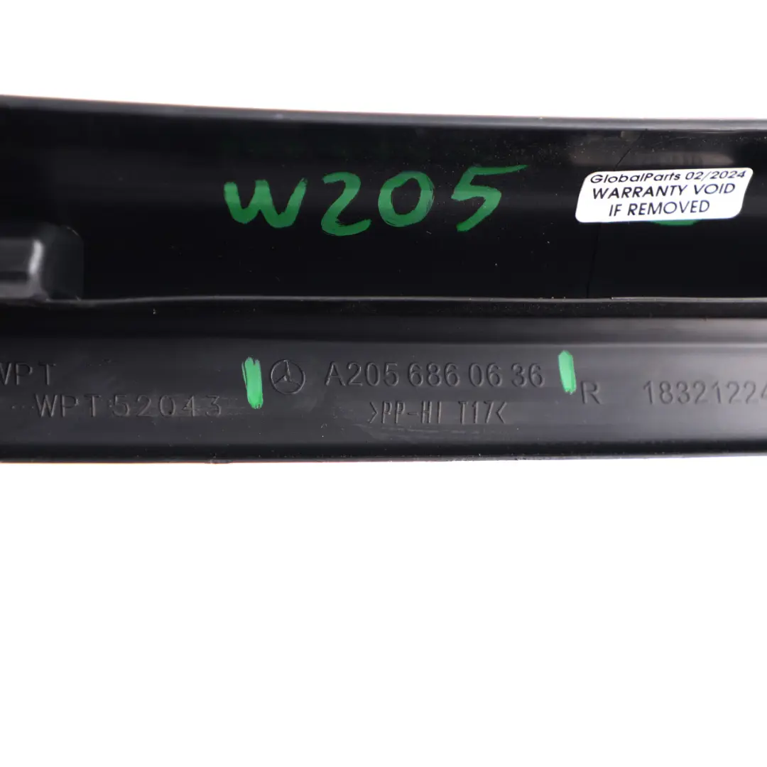 A-Pillar Trim Lower Door Sill Cover Front Right O/S to Mercedes W205 with Part number A2056860636 Mercedes W205 A-Pillar Trim Lower Door Sill Cover Front Right O/S - SKU rhd-A2056860636 - Part number A2056860636