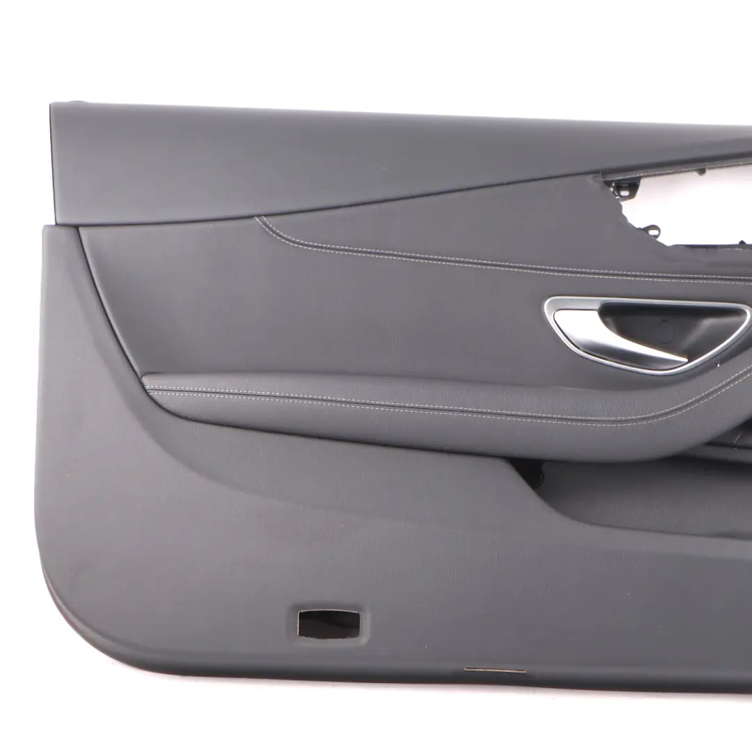 Door Card Panel Trim Front Left N/S Black Leather to Mercedes C205 with Part number A2057202715 Mercedes C205 Door Card Panel Trim Front Left N/S Black Leather - SKU rhd-A2057202715 - Part number A2057202715