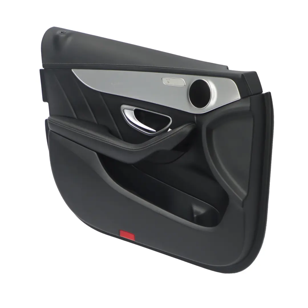Mercedes W205 Door Card Front Left N/S Trim Panel Cover AMG Line Leather Black - SKU rhd-A2057206911 - Part number A2057206911