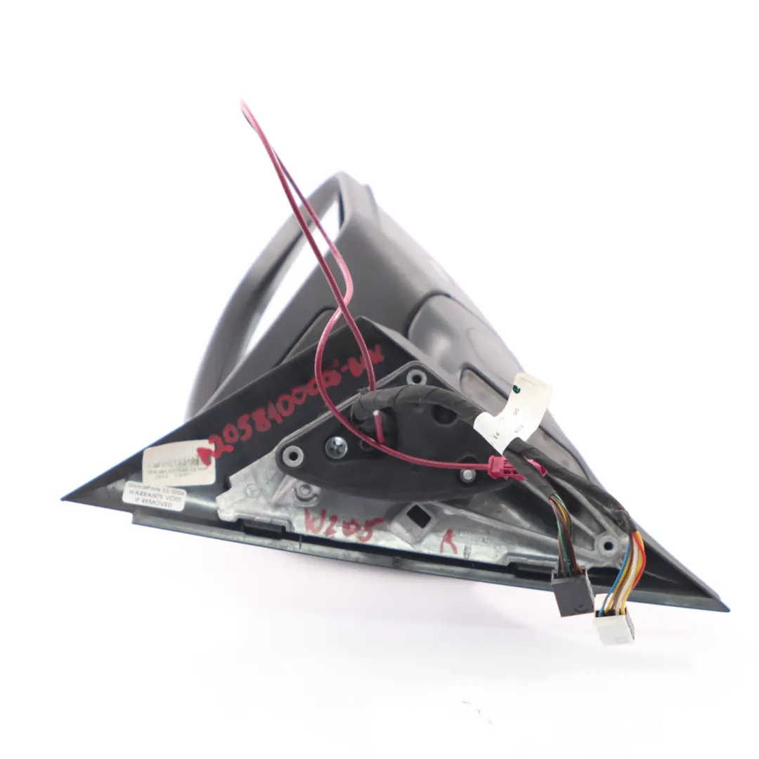 Mercedes W205 Wing Mirror Door Right O/S Outside Black - SKU rhd-A2058100005-BLK - Part number A2058100005
