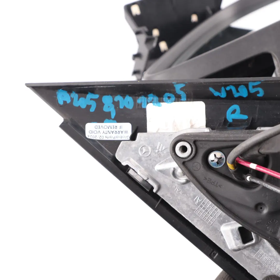 Wing Mirror Door Right O/S Outside Camera to Mercedes W205 with Part number A2058101205 Mercedes W205 Wing Mirror Door Right O/S Outside Camera - SKU rhd-A2058101205 - Part number A2058101205