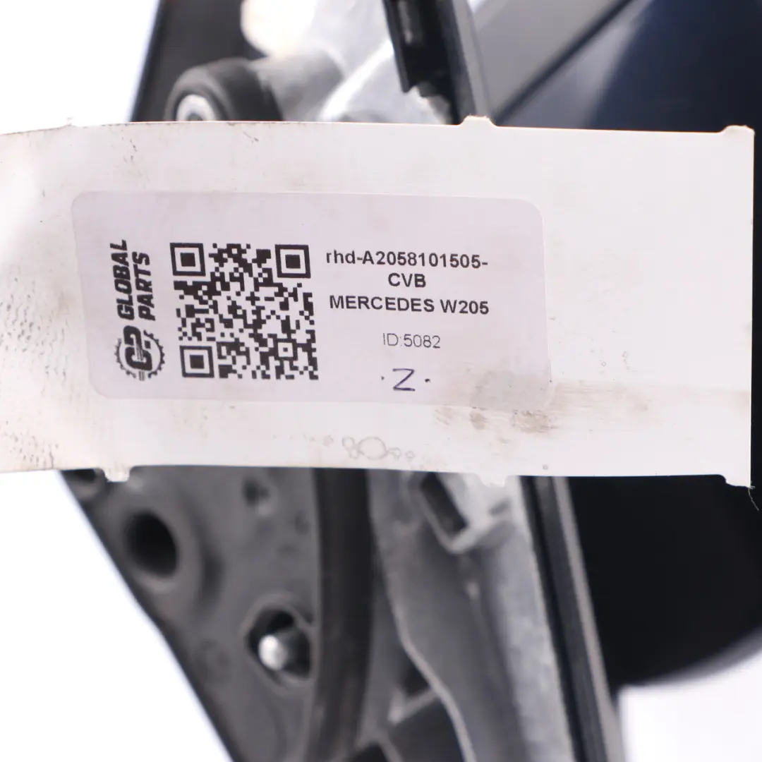 Wing Mirror Door Left N/S Outside Cavansite Blue Metallic - 890 to Mercedes W205 with Part number A2058101505 Mercedes W205 Wing Mirror Door Left N/S Outside Cavansite Blue Metallic - 890 - SKU rhd-A2058101505-CVB - Part number A2058101505