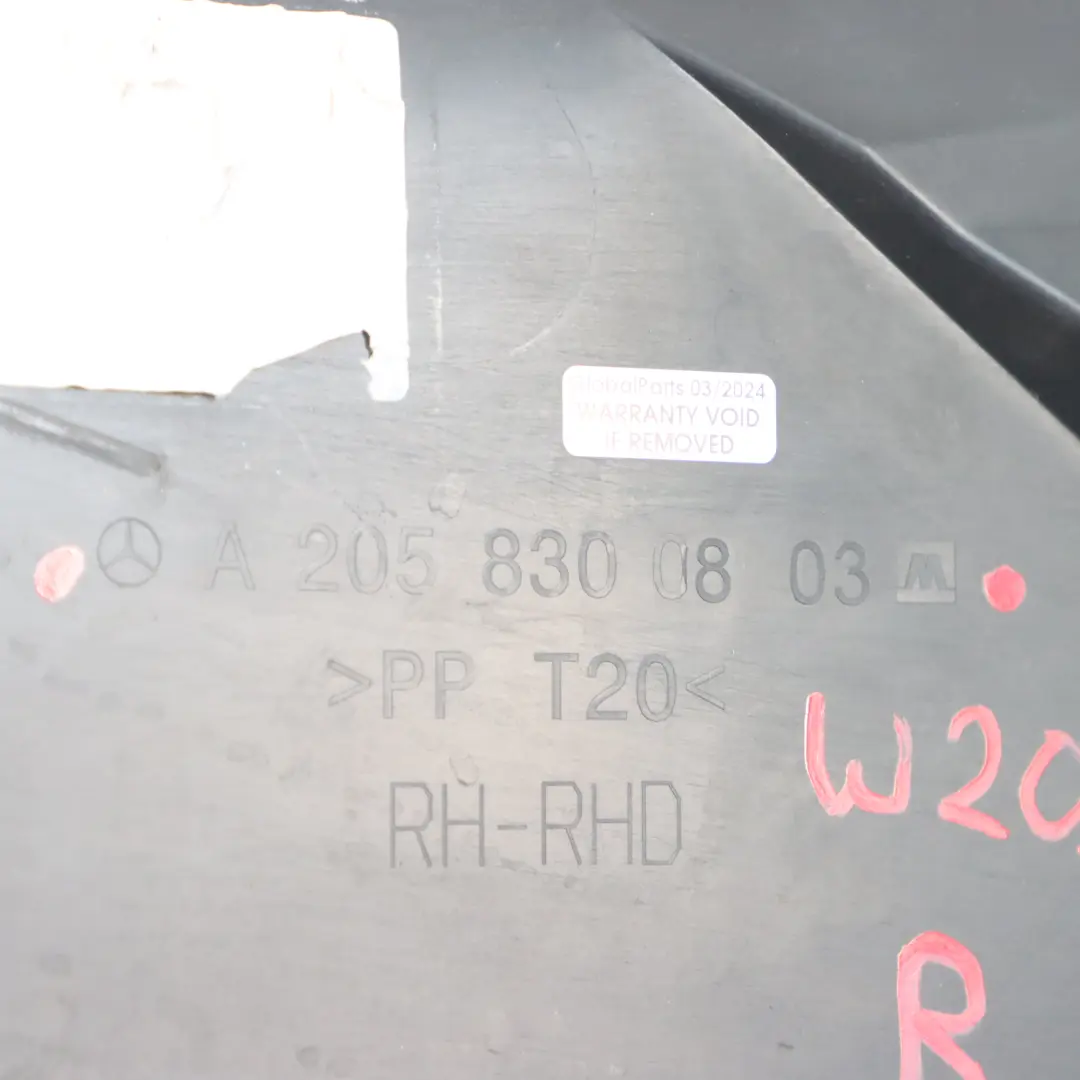 Windscreen Side Scuttle Panel Front Right O/S Cover to Mercedes W205 with Part number A2058300803 Mercedes W205 Windscreen Side Scuttle Panel Front Right O/S Cover - SKU rhd-A2058300803 - Part number A2058300803