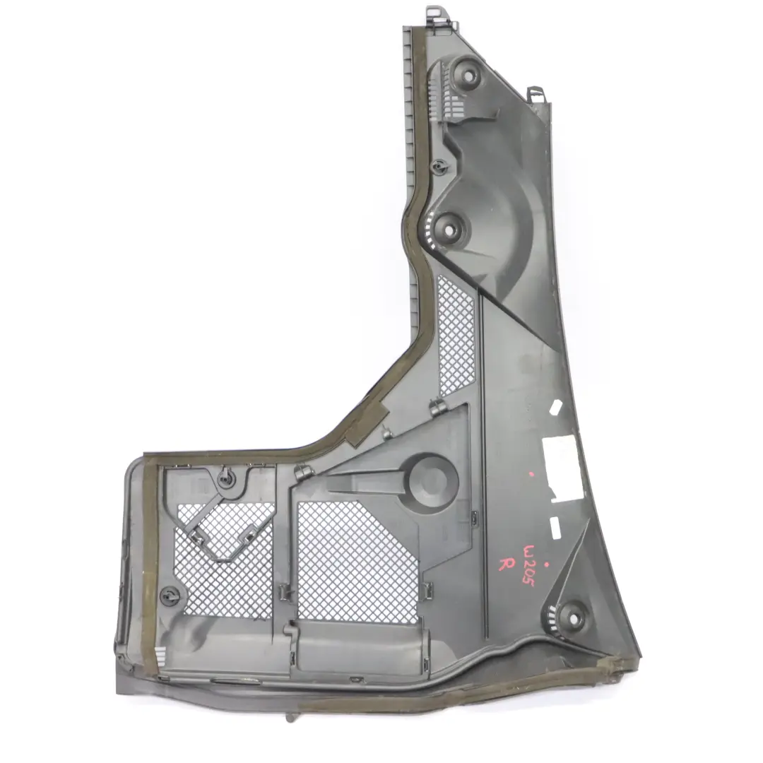 Windscreen Side Scuttle Panel Front Right O/S Cover to Mercedes W205 with Part number A2058300803 Mercedes W205 Windscreen Side Scuttle Panel Front Right O/S Cover - SKU rhd-A2058300803 - Part number A2058300803