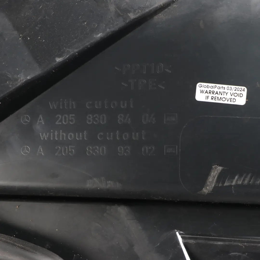 Mercedes W205 Windscreen Side Scuttle Panel Front Right O/S Cover - SKU rhd-A2058309302 - Part number A2058309302