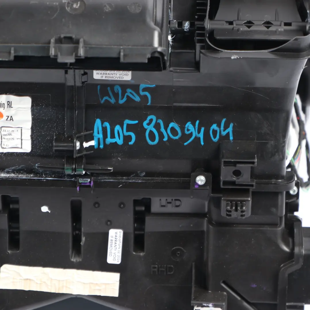 Mercedes W205 W213 Air Conditioning Heater Matrix Unit Heater Housing Box - SKU rhd-A2058309404 - Part number A2058309404