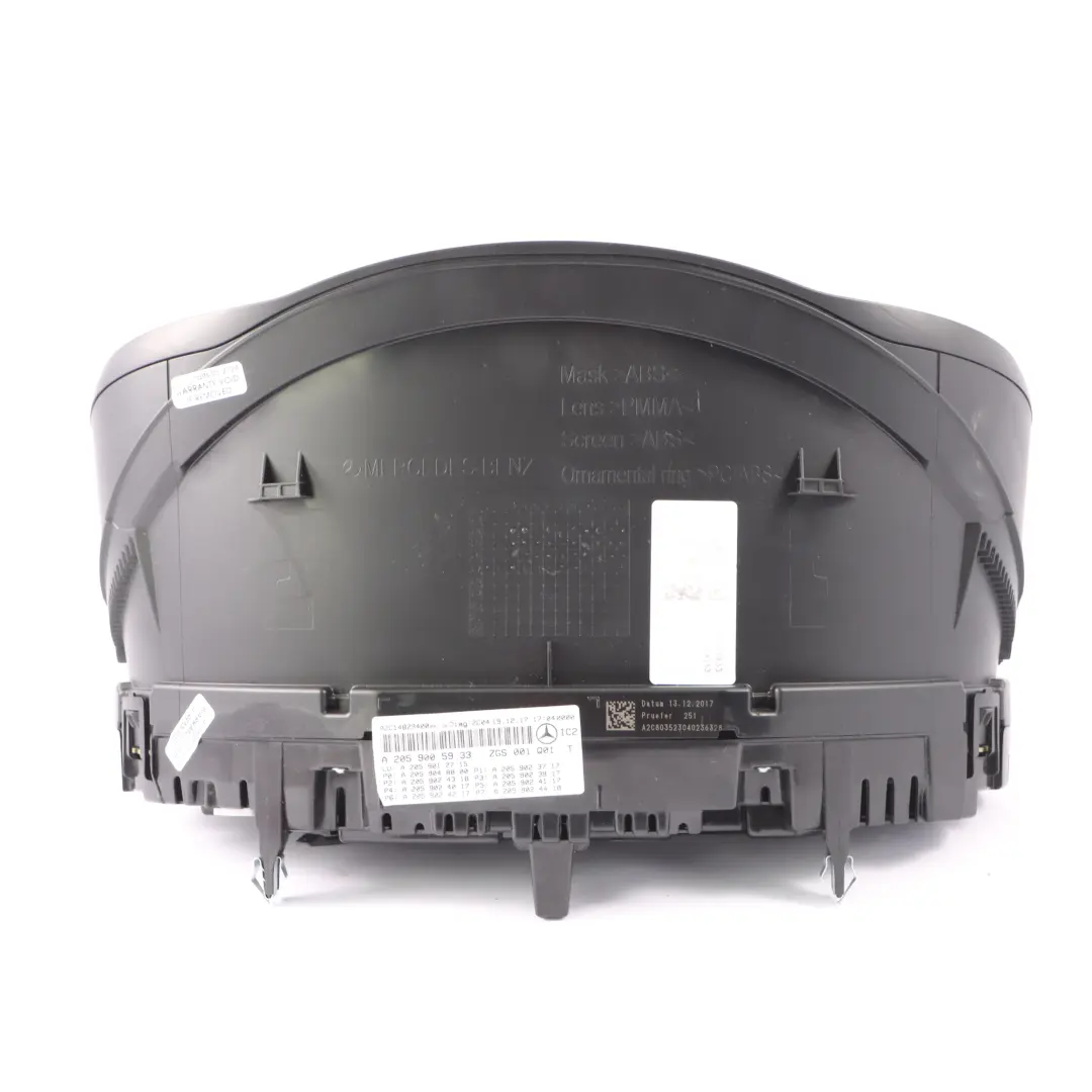 Instrument Cluster Speedo Clocks Automatic to Mercedes C253 Diesel with Part number A2059005933 Mercedes C253 Diesel Instrument Cluster Speedo Clocks Automatic - SKU rhd-A2059005933 - Part number A2059005933