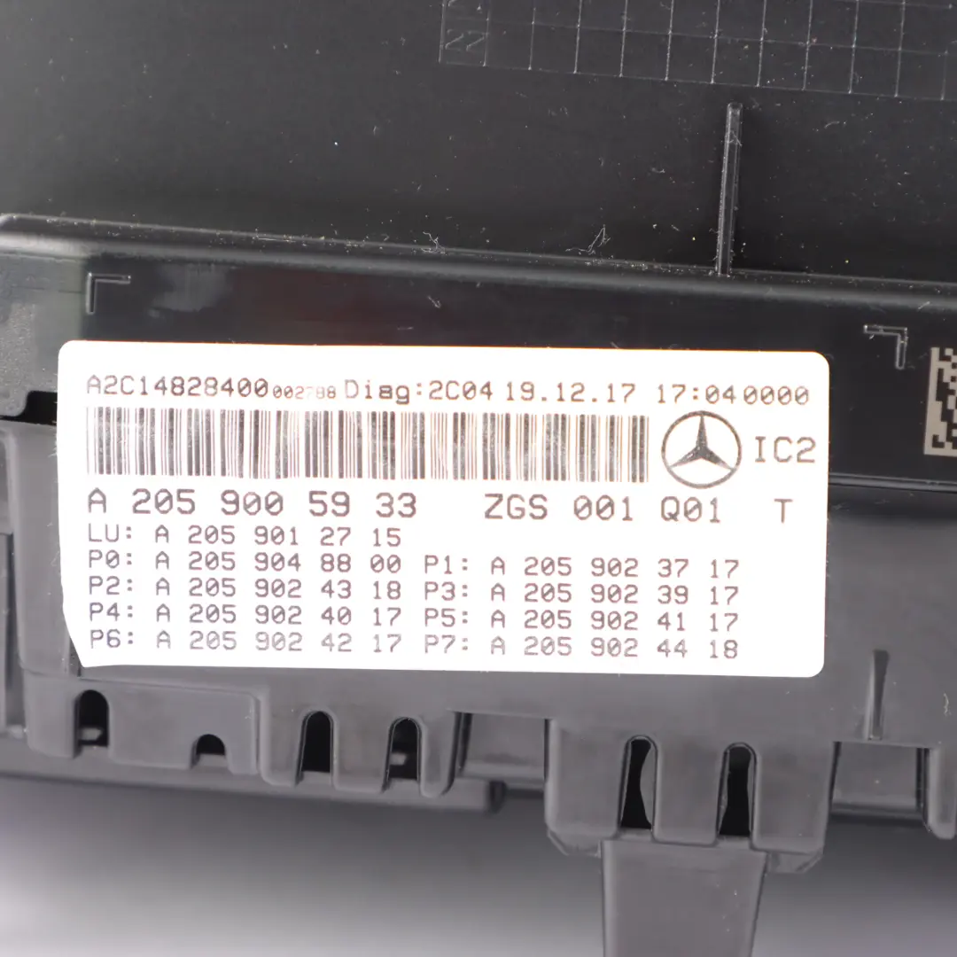 Instrument Cluster Speedo Clocks Automatic to Mercedes C253 Diesel with Part number A2059005933 Mercedes C253 Diesel Instrument Cluster Speedo Clocks Automatic - SKU rhd-A2059005933 - Part number A2059005933
