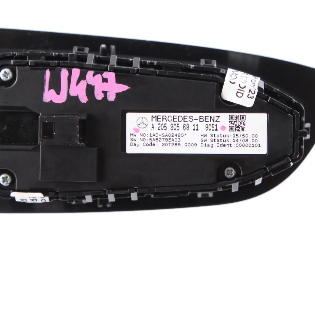 Mercedes Vito W447 Window Lifter Switch Driver's Side Control Panel - SKU rhd-A2059056911 - Part number A2059056911