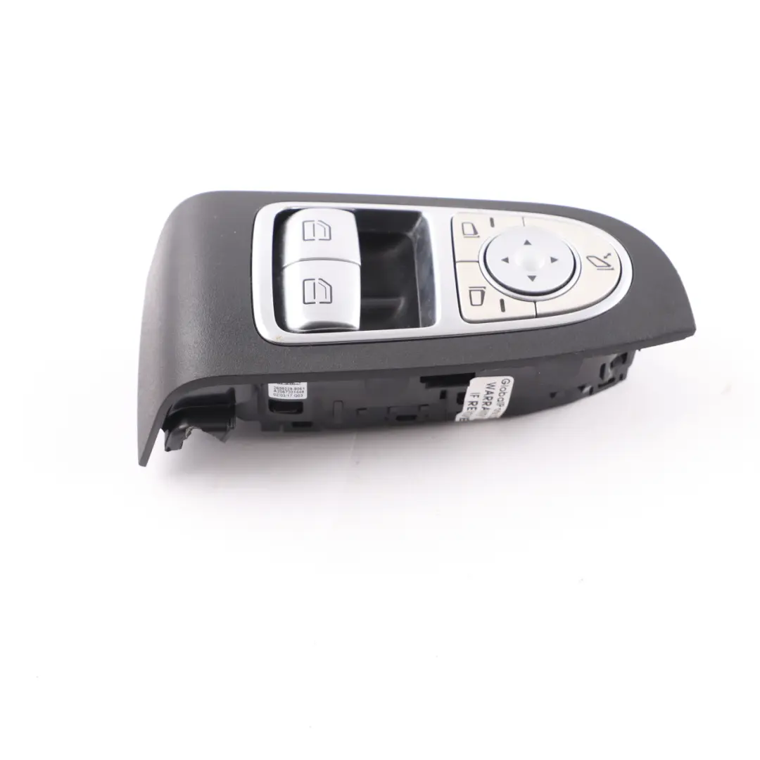 Window Lifter Switch Front Driver Side Control Panel to Mercedes C205 with Part number A2059057011 Mercedes C205 Window Lifter Switch Front Driver Side Control Panel - SKU rhd-A2059057011 - Part number A2059057011