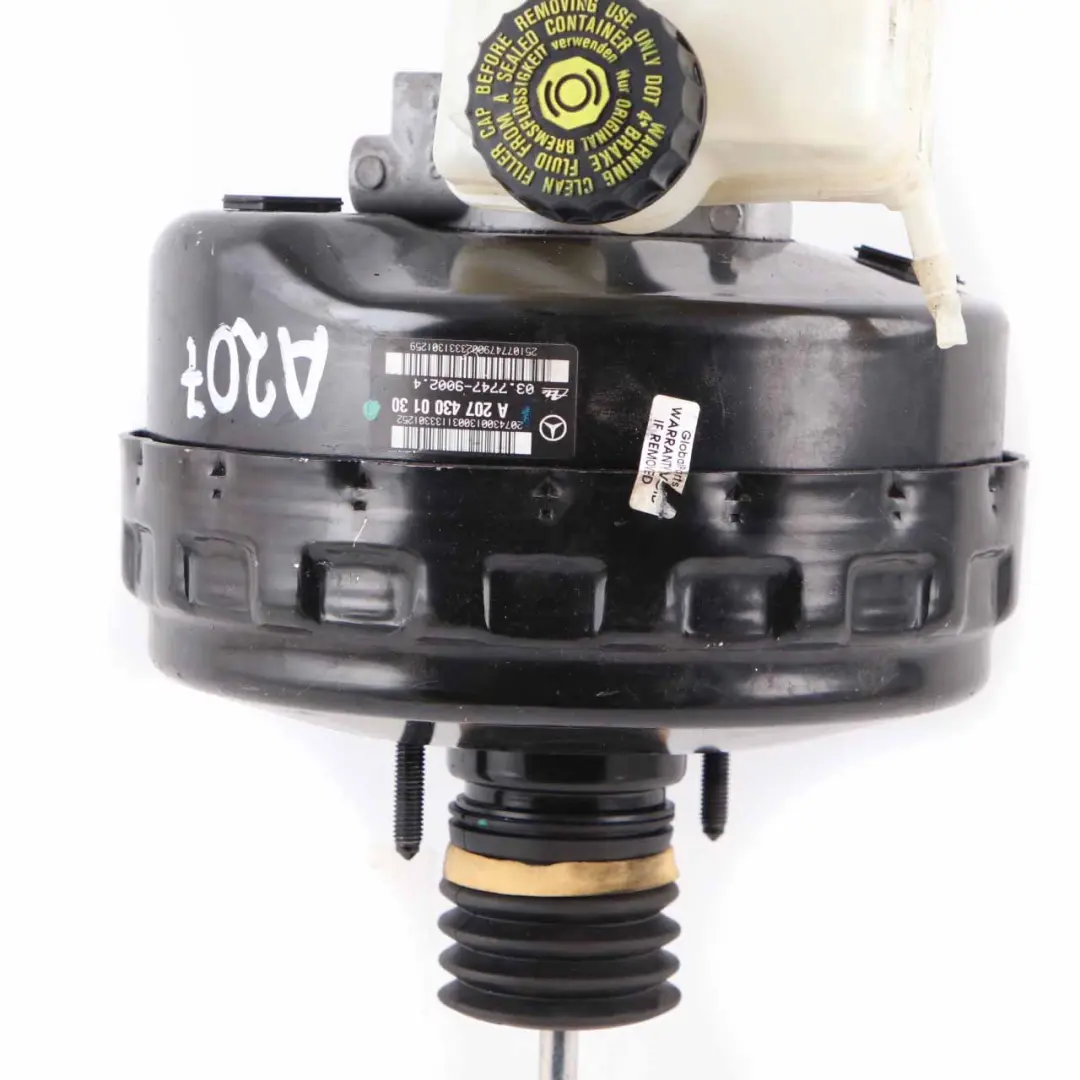 Brake Servo Mercedes W207 A207 C207 Booster Master Cylinder to with Part number A2074300130 Brake Servo Mercedes W207 A207 C207 Booster Master Cylinder - SKU rhd-A2074300130 - Part number A2074300130