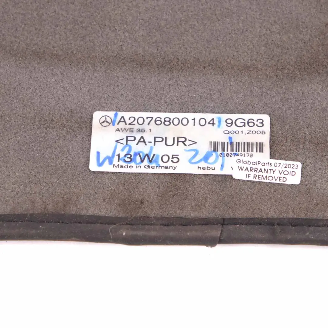 Floor Mat AMG Interior Front Footwell Floor Cover to Mercedes W204 with Part number A2076800104 Mercedes W204 Floor Mat AMG Interior Front Footwell Floor Cover - SKU rhd-A2076800104 - Part number A2076800104