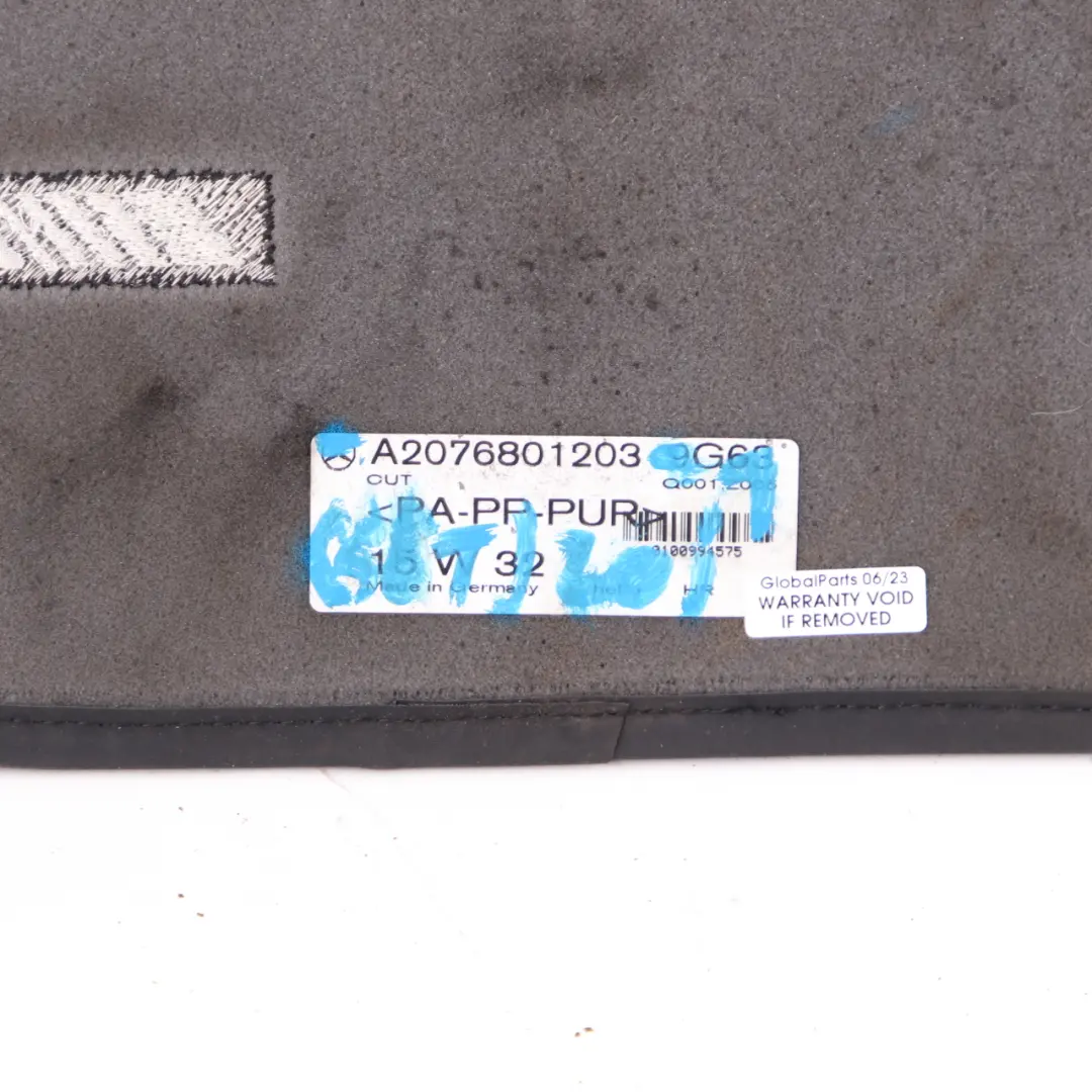 Floor Mats Set AMG Interior Rear Footwell Floor Covers to Mercedes W204 with Part number A2076801203 Mercedes W204 Floor Mats Set AMG Interior Rear Footwell Floor Covers - SKU rhd-A2076801203 - Part number A2076801203