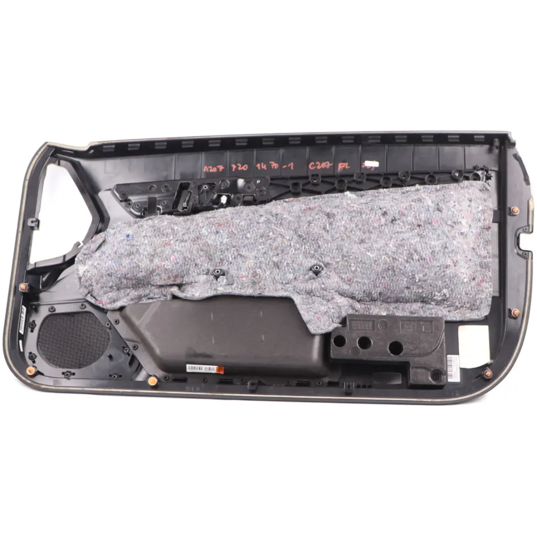 W207 Coupe Cabrio Front Left N/S Door Card Imitation Leather Trim Panel to Mercedes with Part number A2077201470 Mercedes W207 Coupe Cabrio Front Left N/S Door Card Imitation Leather Trim Panel - SKU rhd-A2077201470-1 - Part number A2077201470