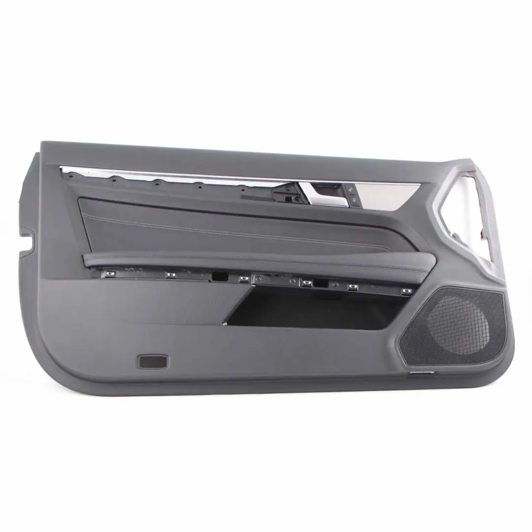 Mercedes C207 Coupe Door Card Front Left N/S Black Leather Trim Panel - SKU rhd-A2077203170 - Part number A2077203170