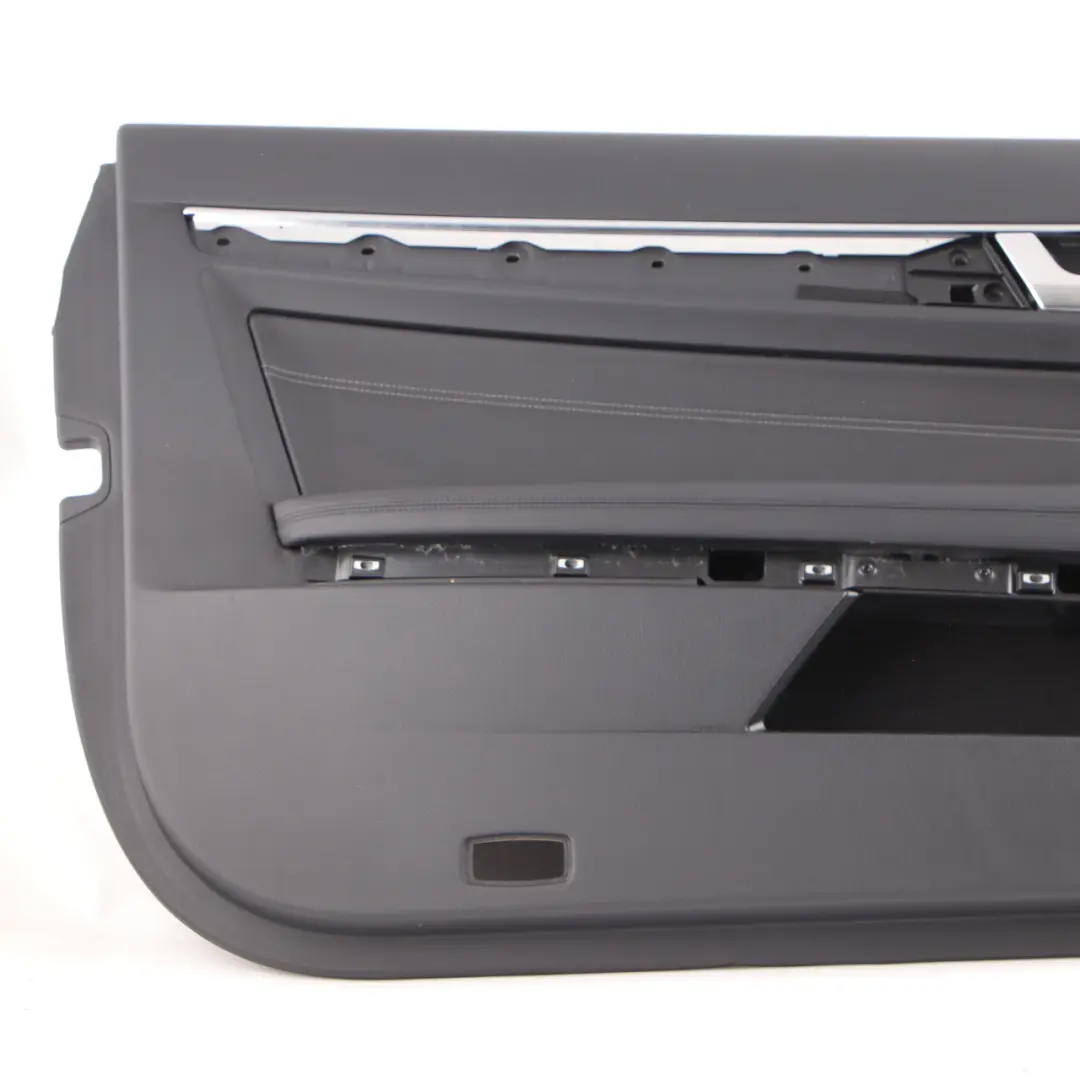 Mercedes C207 Coupe Door Card Front Left N/S Black Leather Trim Panel - SKU rhd-A2077203170 - Part number A2077203170