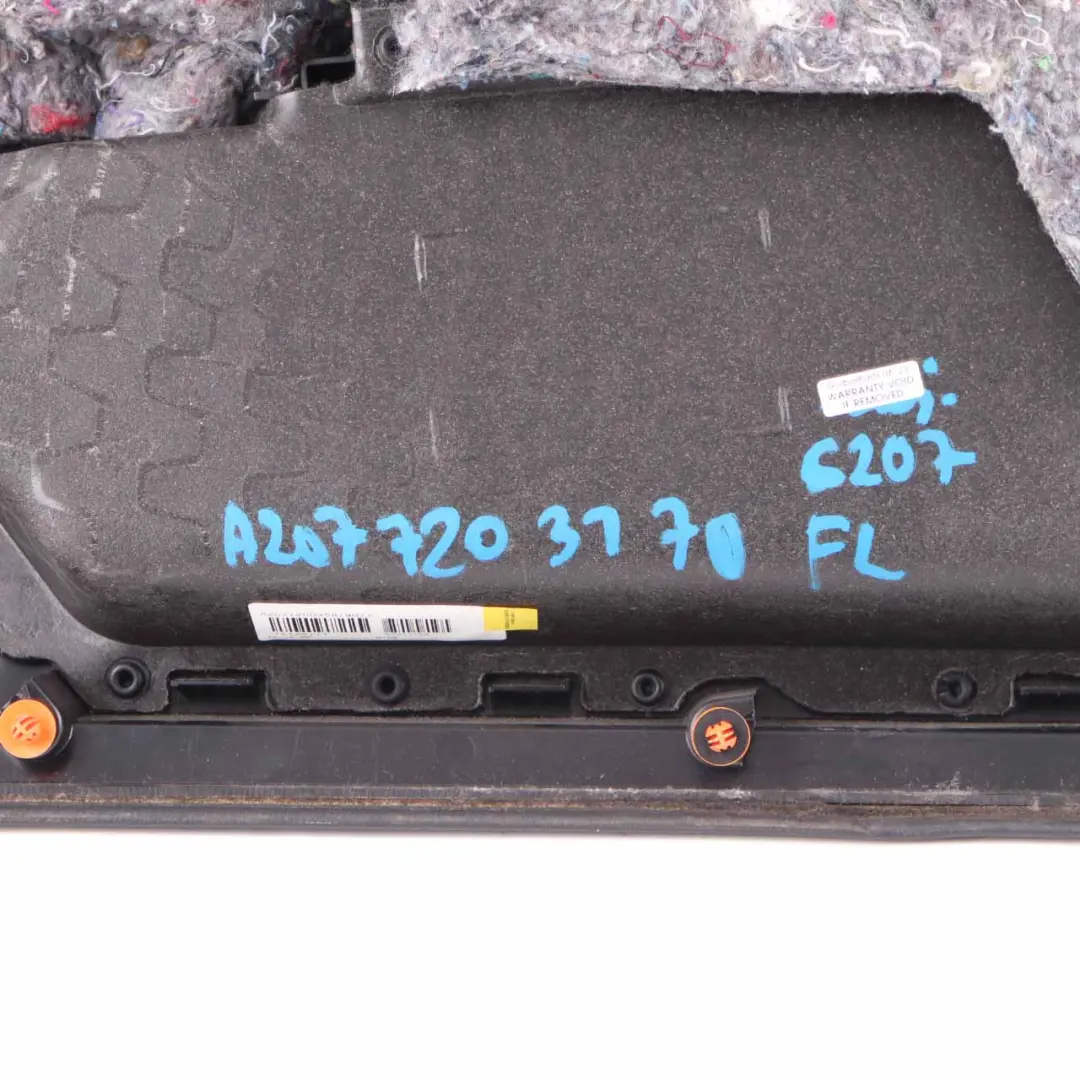 Mercedes C207 Coupe Door Card Front Left N/S Black Leather Trim Panel - SKU rhd-A2077203170 - Part number A2077203170