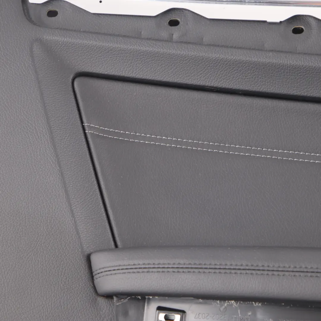 Mercedes C207 Coupe Door Card Front Left N/S Black Leather Trim Panel - SKU rhd-A2077203170 - Part number A2077203170
