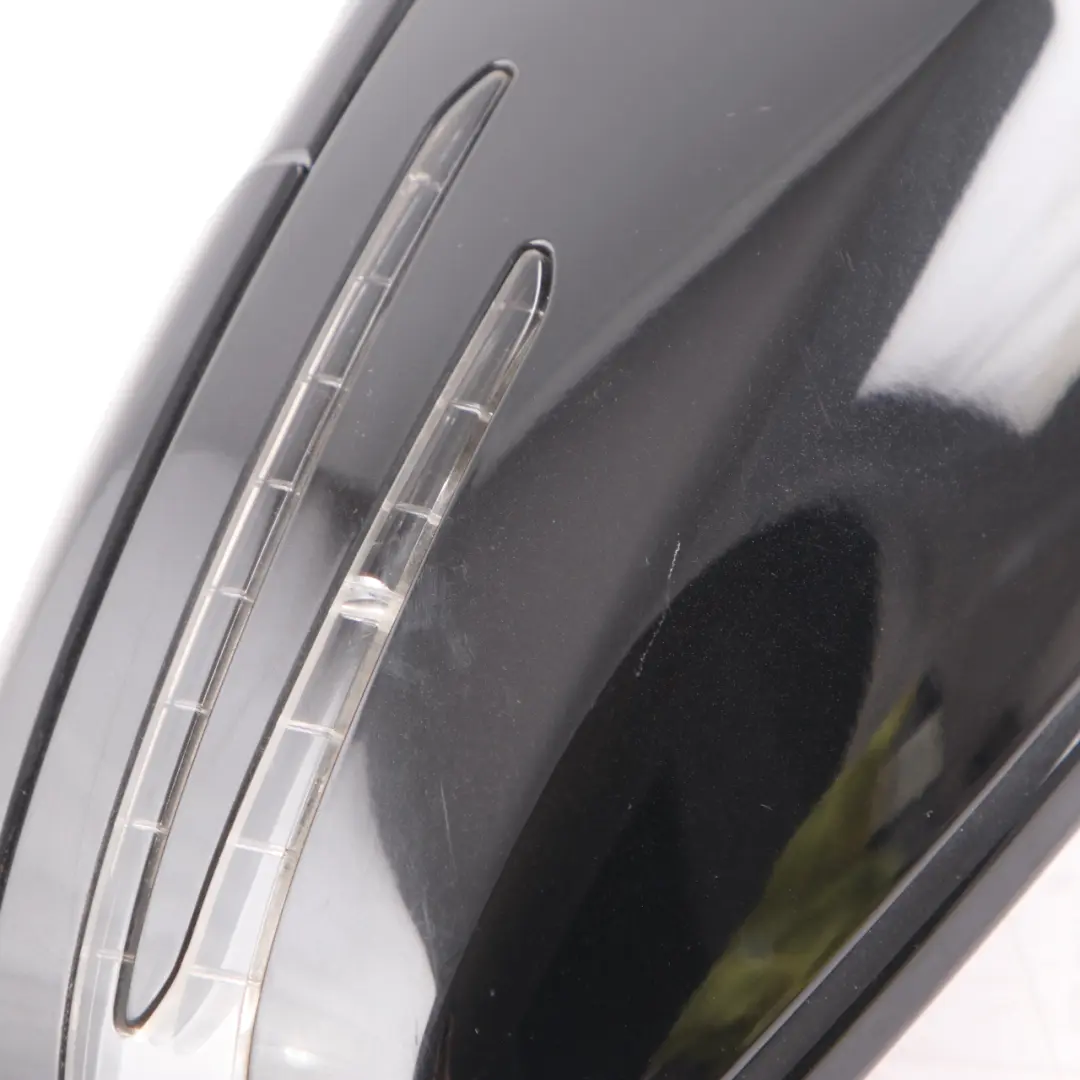 Mercedes W207 Wing Mirror Door Left N/S Power Fold Auto Dip Obsidian Black 197 - SKU rhd-A2078100500-OB - Part number A2078100500
