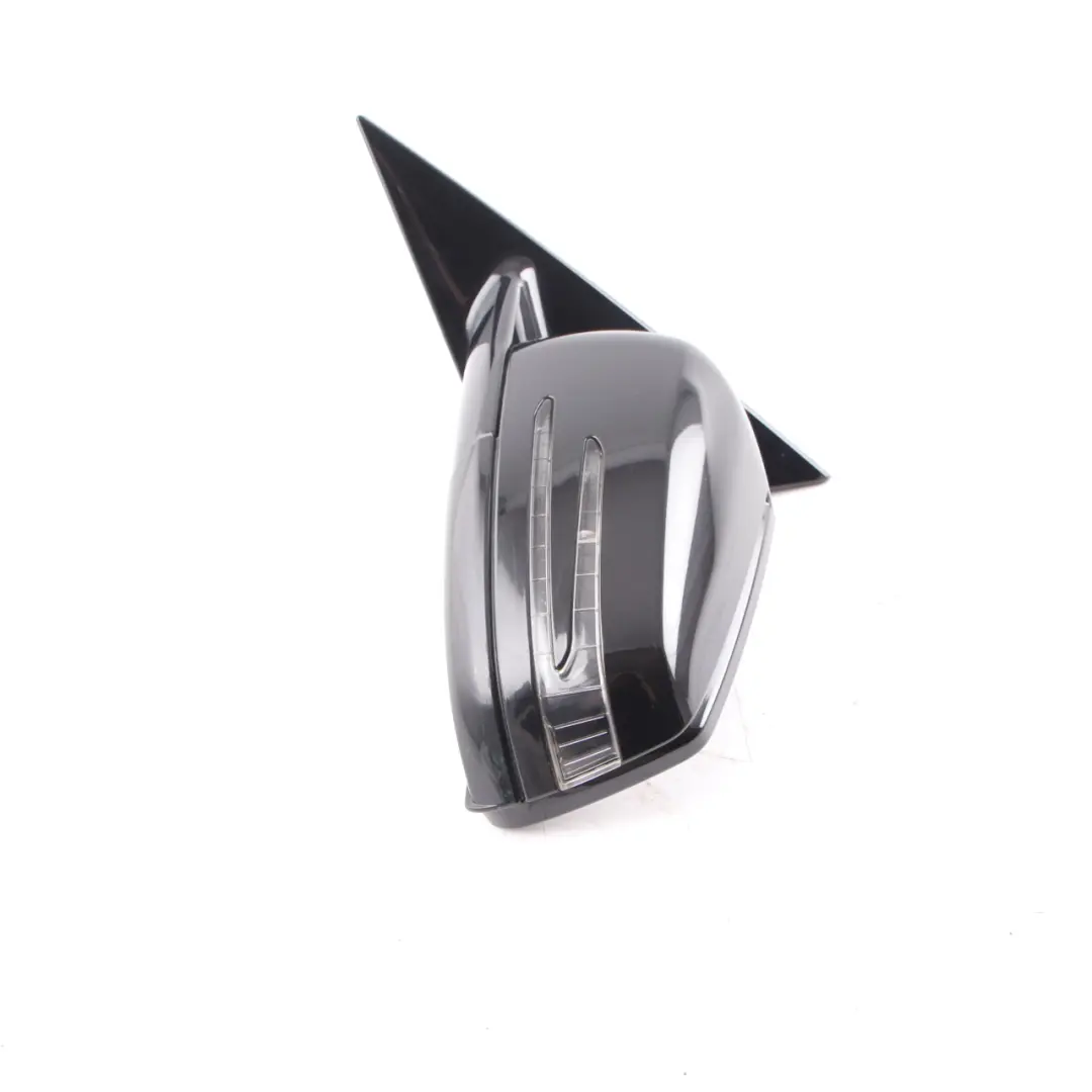 Mercedes W207 Wing Mirror Door Left N/S Power Fold Auto Dip Obsidian Black 197 - SKU rhd-A2078100500-OB - Part number A2078100500