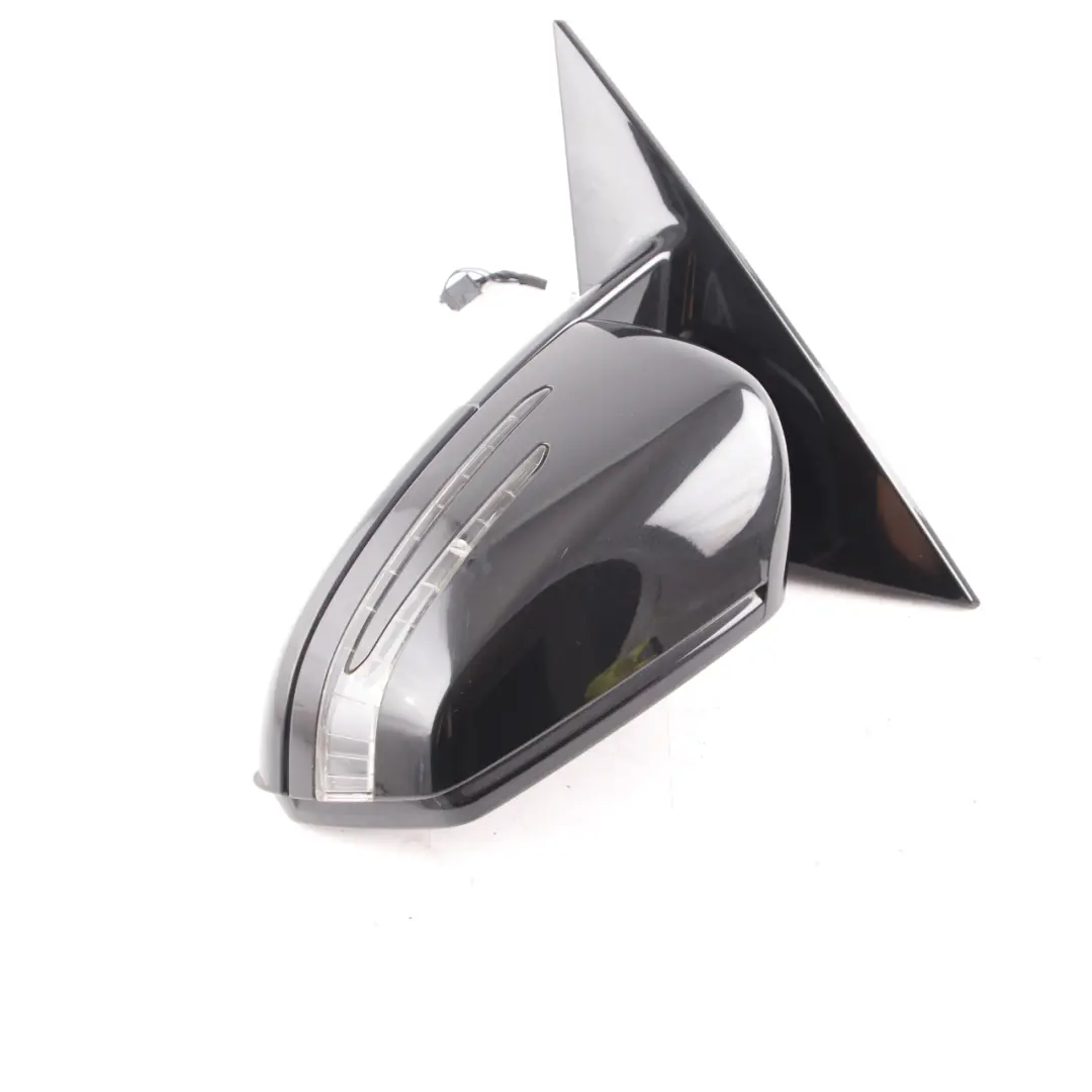 Mercedes W207 Wing Mirror Door Left N/S Power Fold Auto Dip Obsidian Black 197 - SKU rhd-A2078100500-OB - Part number A2078100500