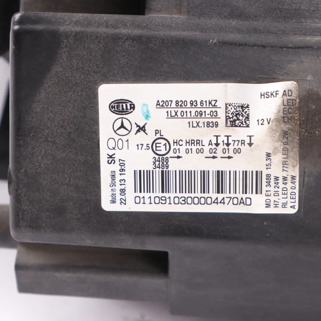Headlight Headlamp LED Lamp Light Front Left N/S A2078209361 to Mercedes C207 A207 with Part number A2078208161 Mercedes C207 A207 Headlight Headlamp LED Lamp Light Front Left N/S A2078209361 - SKU rhd-A2078208161 - Part number A2078208161