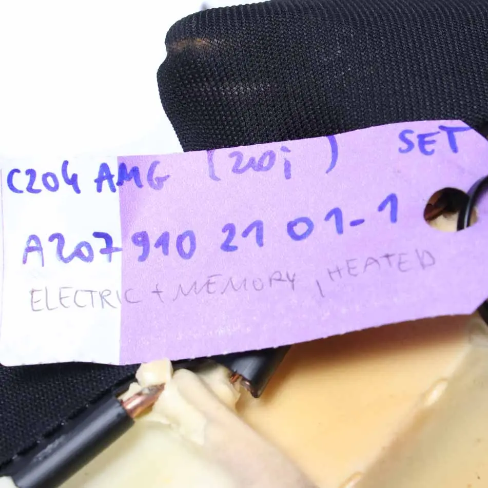 Seats Mercedes C204 C63 Heated Leather Black / Anthracite Sport Seat Memory to AMG with Part number A2079102101 AMG Seats Mercedes C204 C63 Heated Leather Black / Anthracite Sport Seat Memory - SKU rhd-A2079102101 - Part number A2079102101