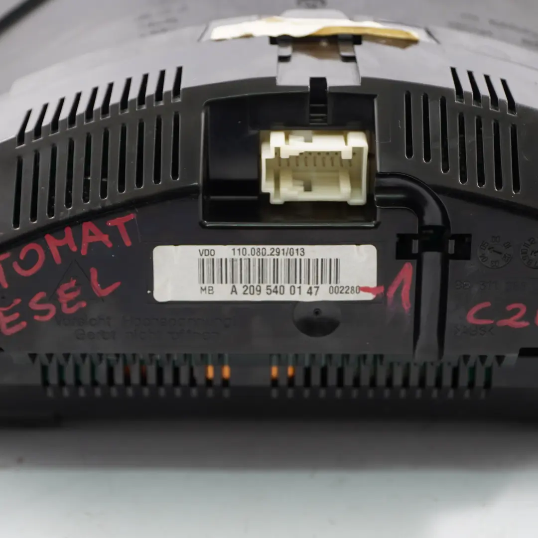 Instrument Cluster Speedo Clocks Automatic to Mercedes CLK C209 Diesel with Part number A2095400147 Mercedes CLK C209 Diesel Instrument Cluster Speedo Clocks Automatic - SKU rhd-A2095400147-1 - Part number A2095400147