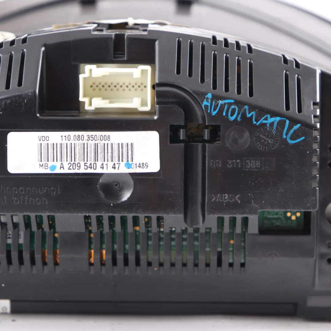 Instrument Cluster Speedo Clocks Automatic to Mercedes A209 C209 Petrol with Part number A2095404147 Mercedes A209 C209 Petrol Instrument Cluster Speedo Clocks Automatic - SKU rhd-A2095404147 - Part number A2095404147