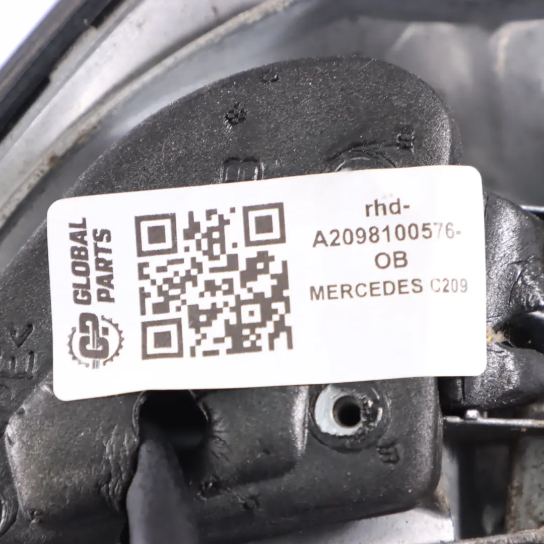 Wing Mirror Power Fold Door Left N/S Obsidian Black - 197 to Mercedes CLK C209 with Part number A2098100576 Mercedes CLK C209 Wing Mirror Power Fold Door Left N/S Obsidian Black - 197 - SKU rhd-A2098100576-OB - Part number A2098100576