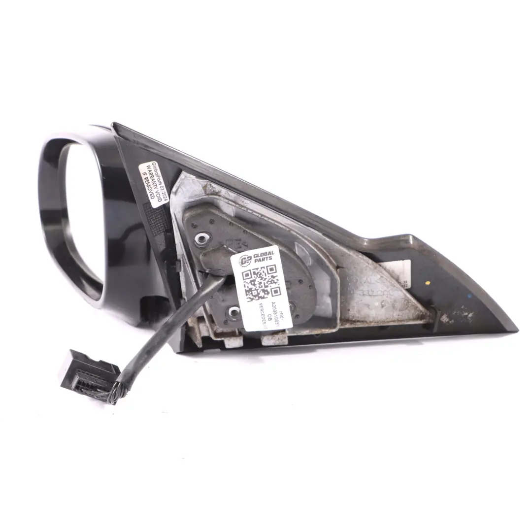 Mercedes CLK C209 Wing Mirror Power Fold Door Left N/S Obsidian Black - 197 - SKU rhd-A2098100576-OB - Part number A2098100576