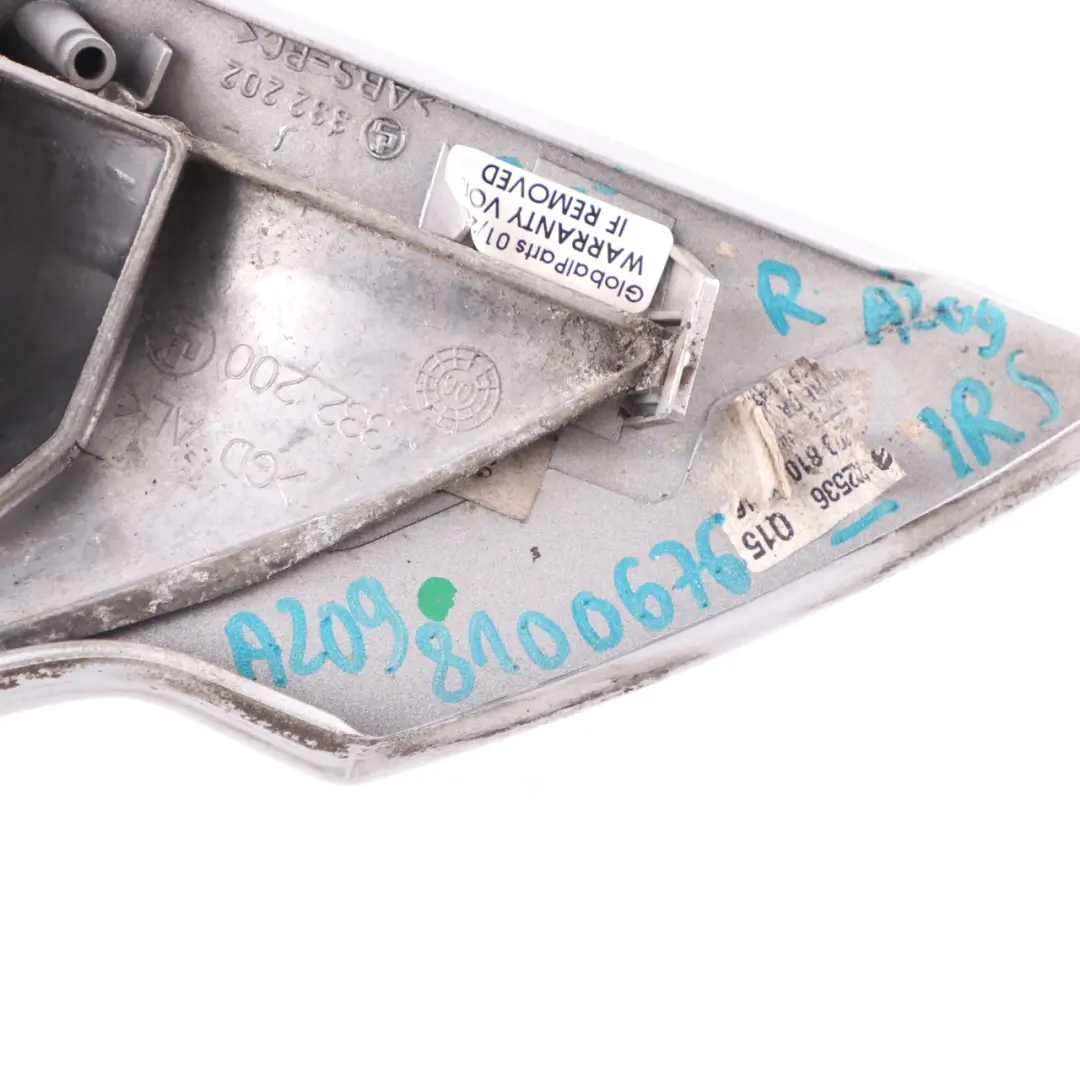 Wing Mirror Door Right O/S Iridium Silver Metallic - 775 to Mercedes CLK C209 with Part number A2098100676 Mercedes CLK C209 Wing Mirror Door Right O/S Iridium Silver Metallic - 775 - SKU rhd-A2098100676-IRS - Part number A2098100676