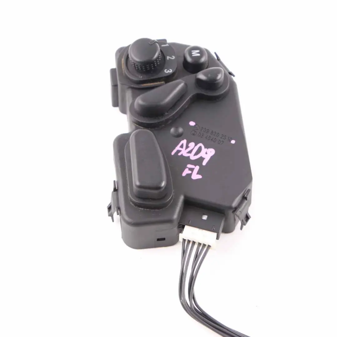 Mercedes W209 Seat Switch Panel Front Passenger Seat Adjustment Unit - SKU rhd-A2098202510 - Part number A2098202510