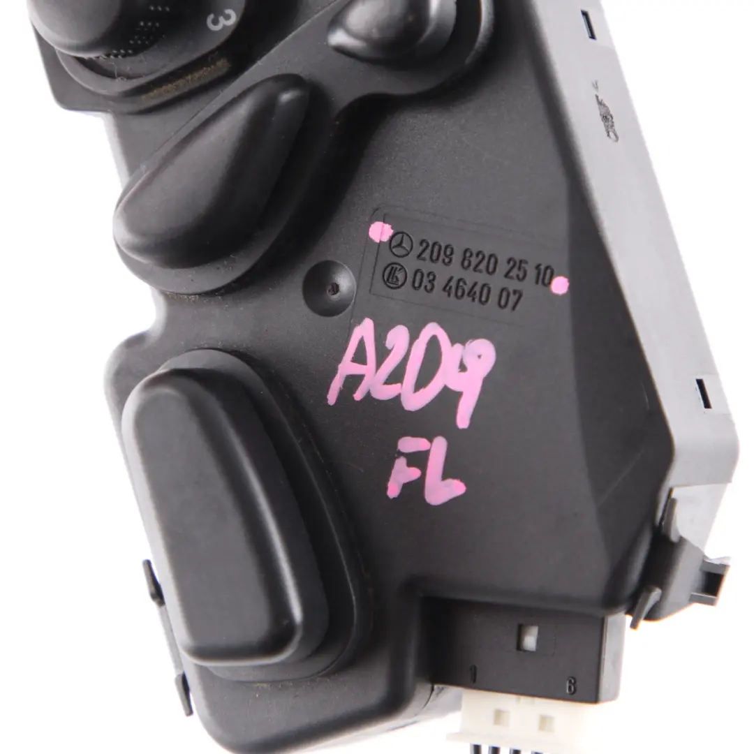 Mercedes W209 Seat Switch Panel Front Passenger Seat Adjustment Unit - SKU rhd-A2098202510 - Part number A2098202510