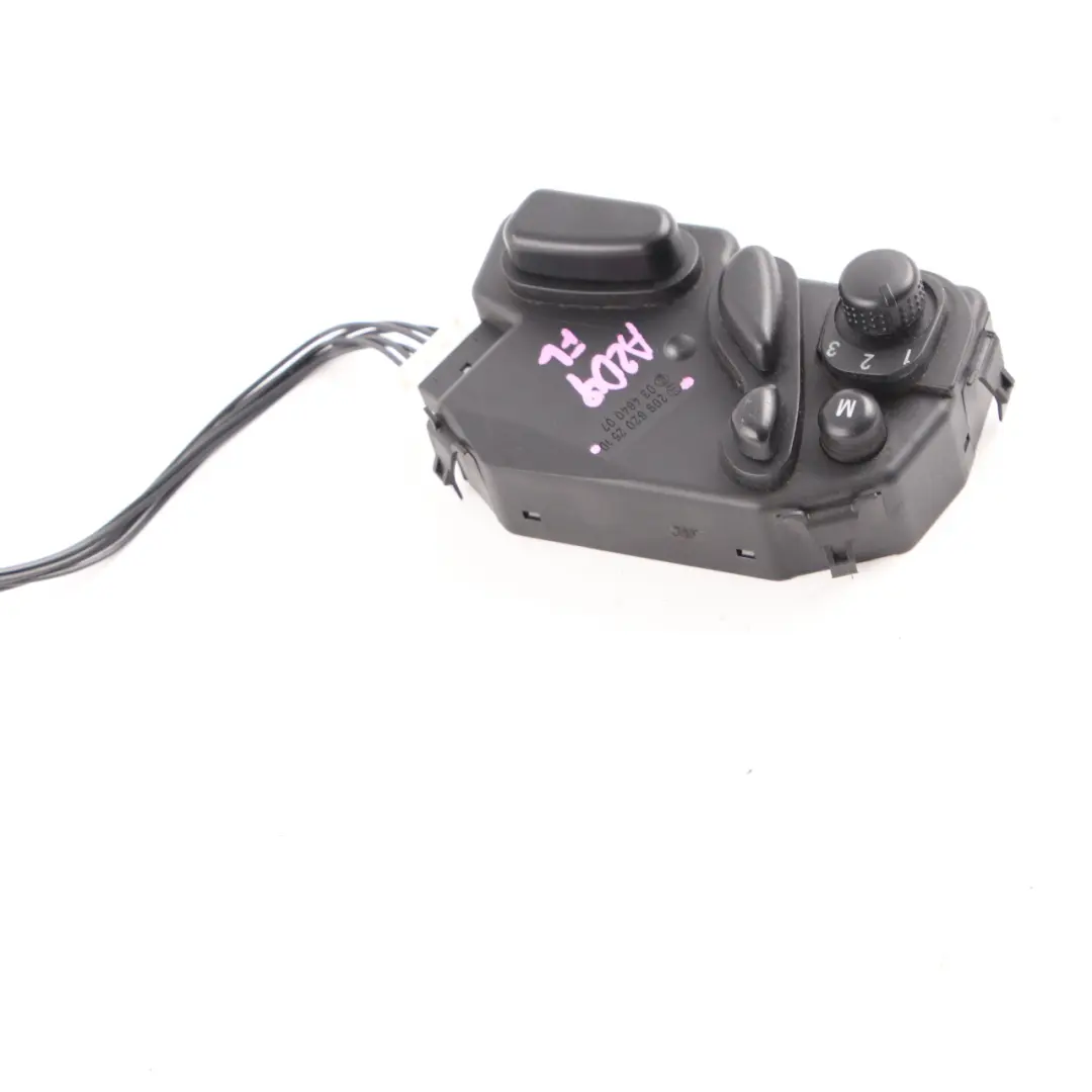 Switch Panel Front Passenger Seat Adjustment Unit to Mercedes W209 Seat with Part number A2098202510 Mercedes W209 Seat Switch Panel Front Passenger Seat Adjustment Unit - SKU rhd-A2098202510 - Part number A2098202510